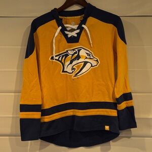 Fanatics Nashville Predators Yellow and Navy NHL Sweatshirt